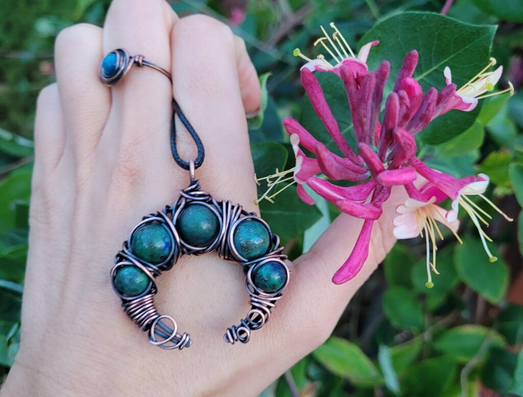 biżuteria miedziana z kamieniami naturalnymi biżuteria miedziana z kamieniami naturalnymi