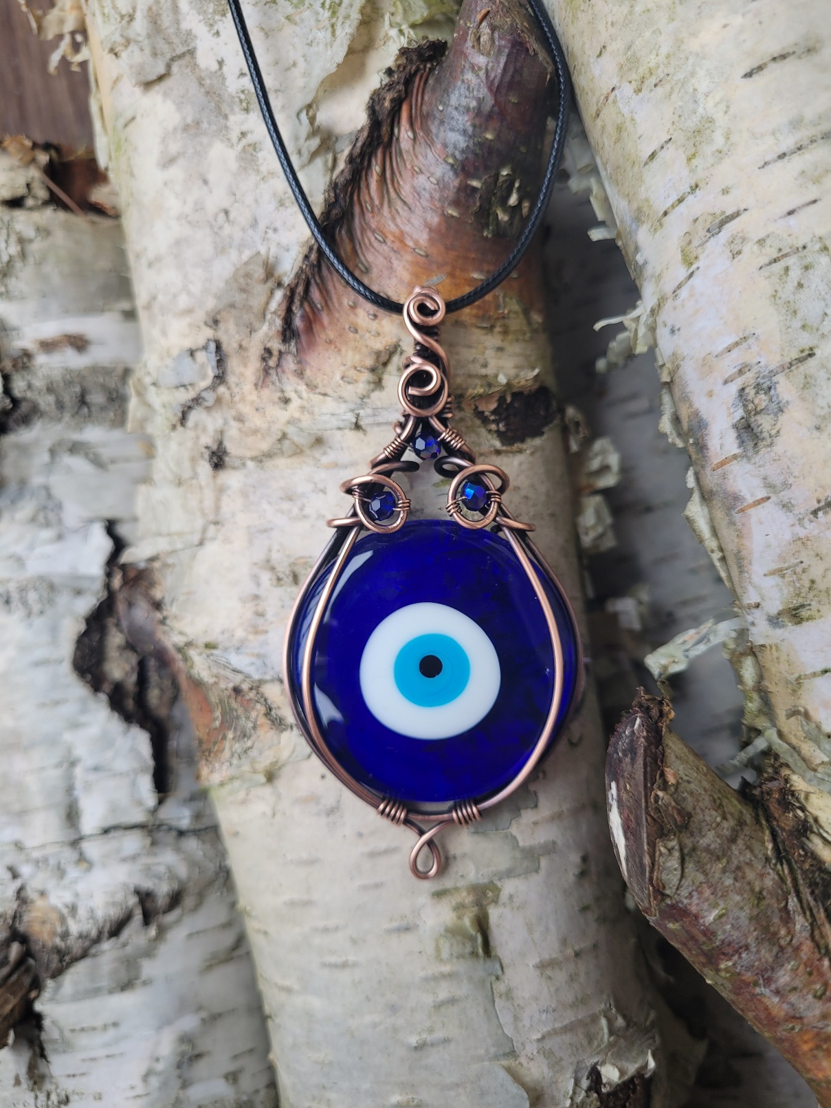 Wisior miedziany oko proroka średnie II