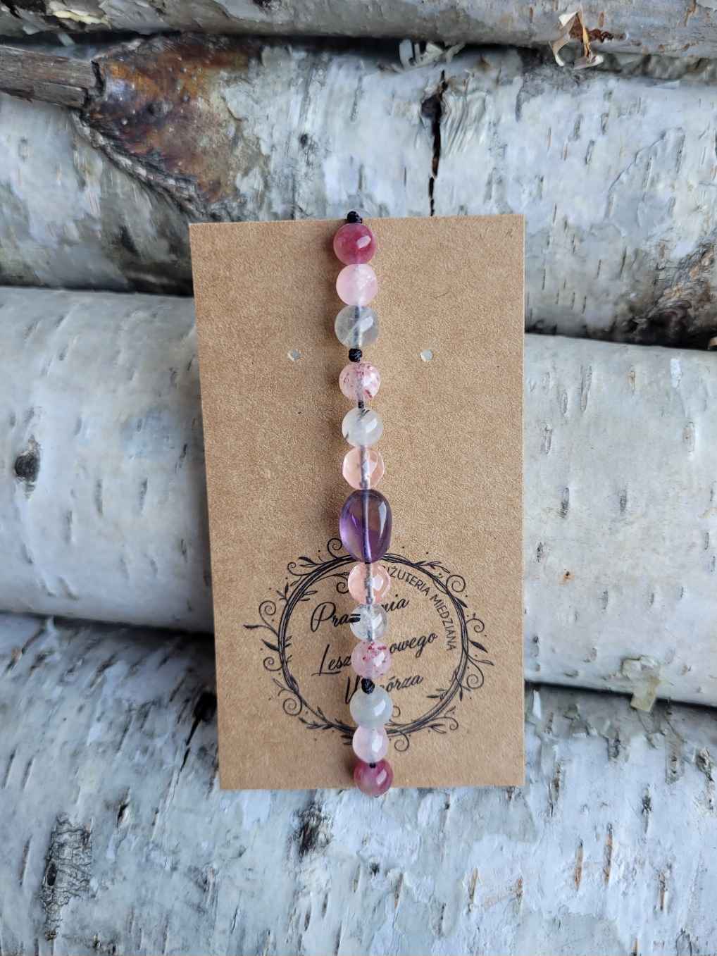 Bransoletka mix ametyst labradoryt agat kwarce - obrazek 5