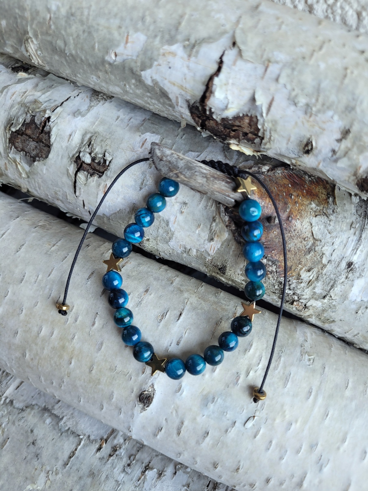 Bransoletka kocie oko z gwiazdką