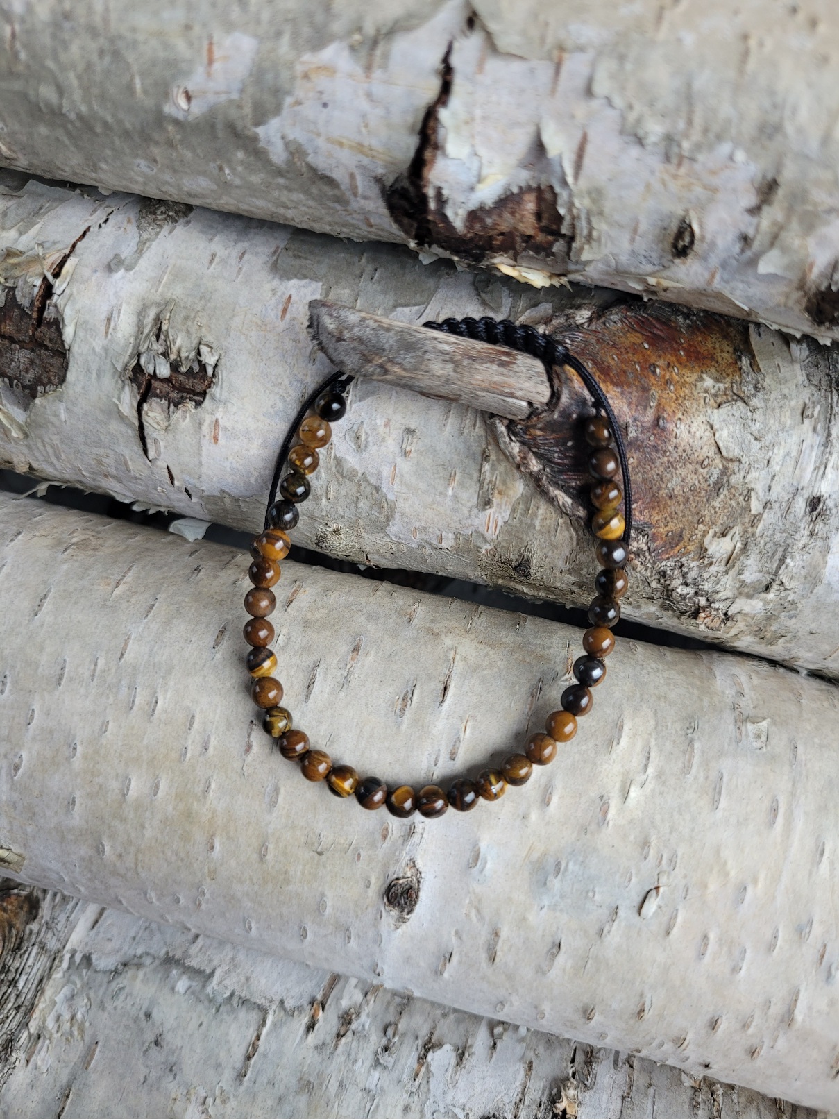 Bransoletka tygrysie oko 4mm - obrazek 3